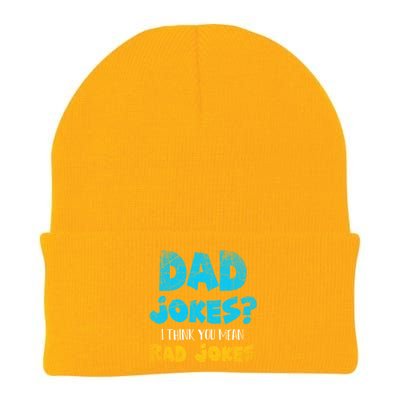 Dad Jokes I Think You Mean Rad Jokes Funny Cringe Dad Joke Meaningful Gift Knit Cap Winter Beanie