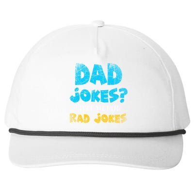 Dad Jokes I Think You Mean Rad Jokes Funny Cringe Dad Joke Meaningful Gift Snapback Five-Panel Rope Hat