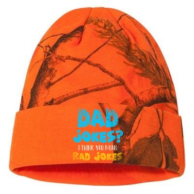 Dad Jokes I Think You Mean Rad Jokes Funny Cringe Dad Joke Meaningful Gift Kati Licensed 12" Camo Beanie