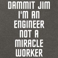 Dammit Jim Im An Engineer Not A Miracle Worker Cotton Canvas Backpack