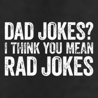 Dad Jokes I Think You Mean Rad Jokes Fathers Day 7 Panel Mesh Trucker Snapback Hat