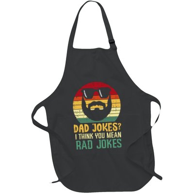 Dad Jokes I Think You Mean Rad Jokes Retro Fathers Day Apron