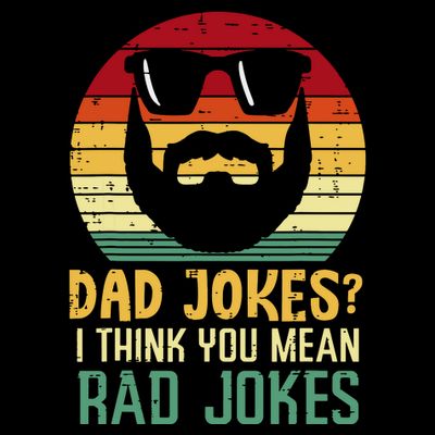 Dad Jokes I Think You Mean Rad Jokes Retro Fathers Day T-Shirt