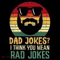 Dad Jokes I Think You Mean Rad Jokes Retro Fathers Day T-Shirt