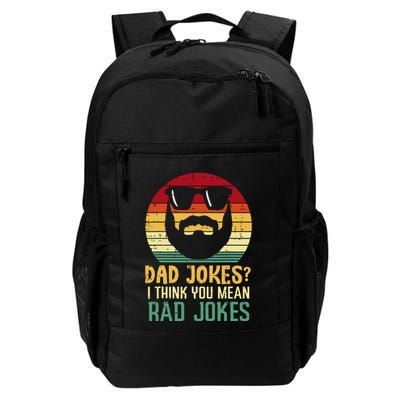 Dad Jokes I Think You Mean Rad Jokes Retro Fathers Day Backpack