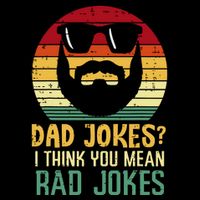 Dad Jokes I Think You Mean Rad Jokes Retro Fathers Day Drawstring Bag