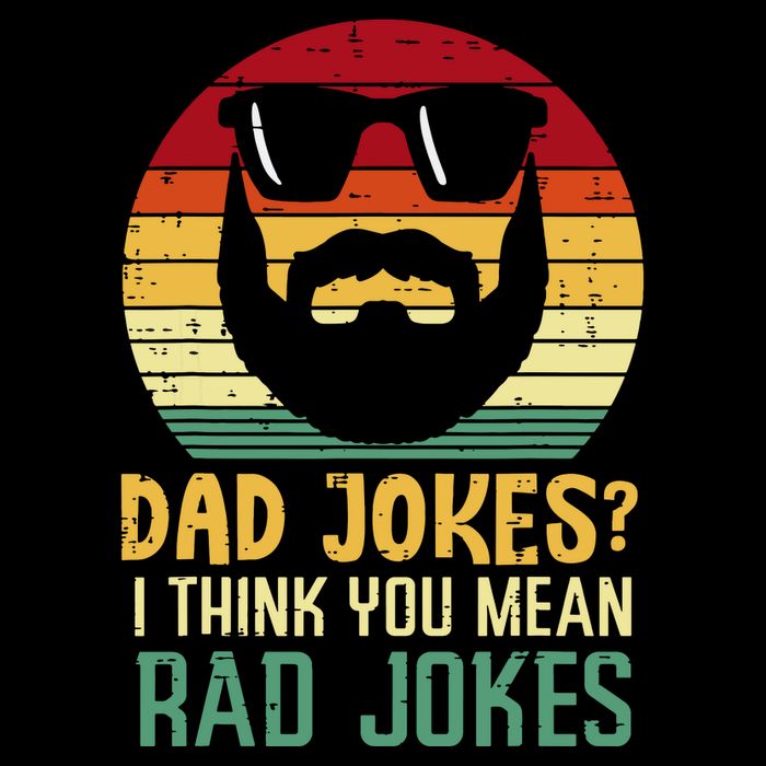 Dad Jokes I Think You Mean Rad Jokes Retro Fathers Day Drawstring Bag