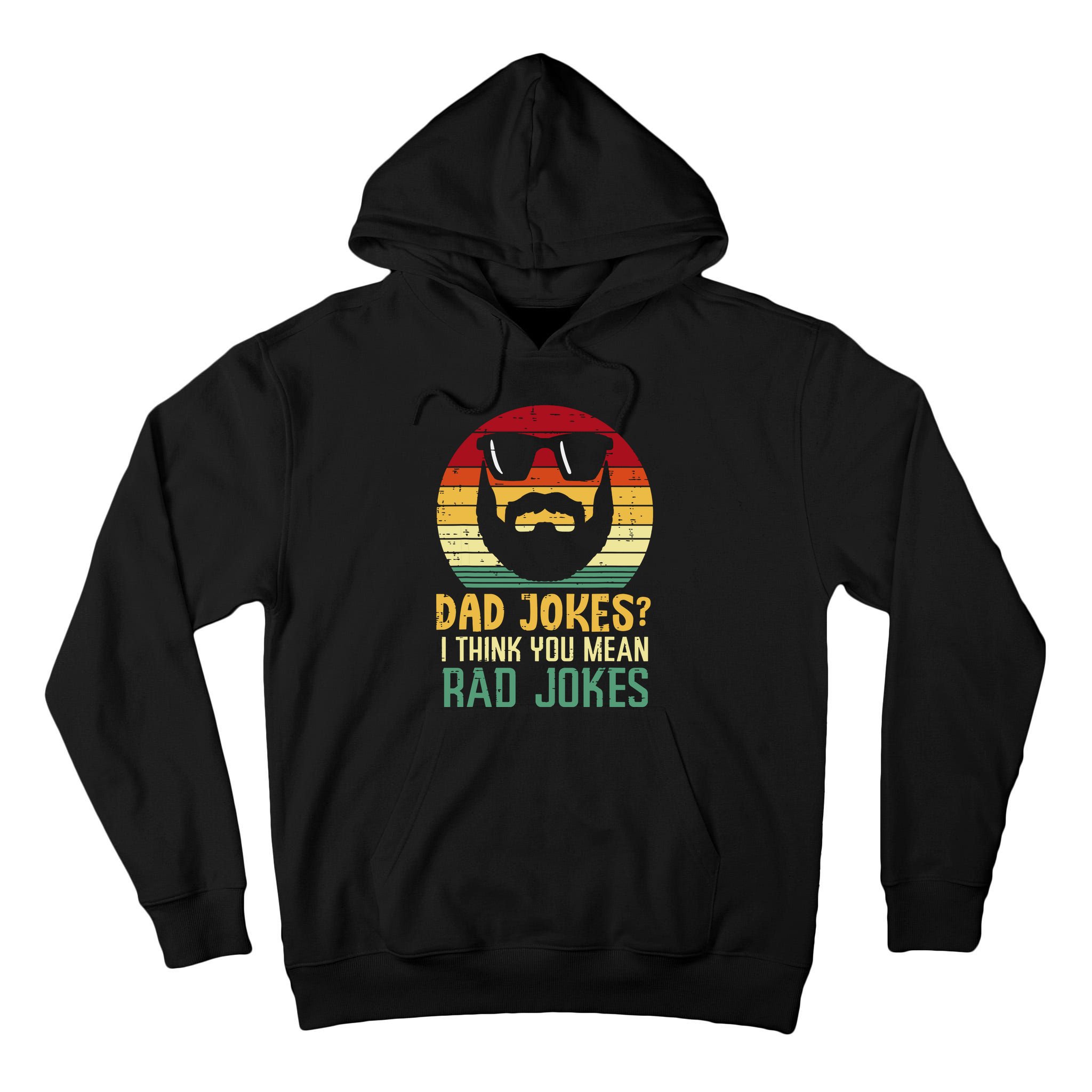 Dad Jokes I Think You Mean Rad Jokes Retro Fathers Day Tall Hoodie