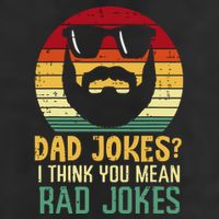 Dad Jokes I Think You Mean Rad Jokes Retro Fathers Day Golf Towel