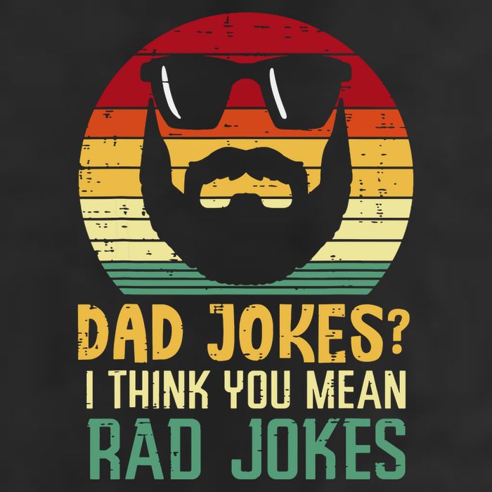 Dad Jokes I Think You Mean Rad Jokes Retro Fathers Day Golf Towel