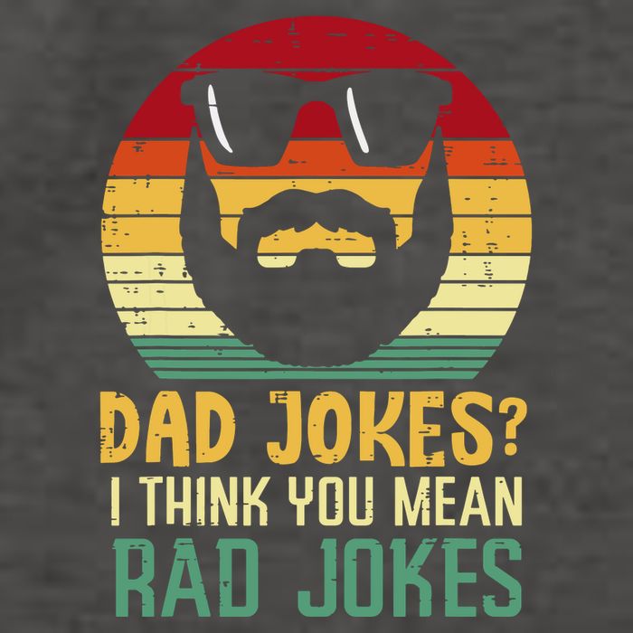 Dad Jokes I Think You Mean Rad Jokes Retro Fathers Day Vector Backpack
