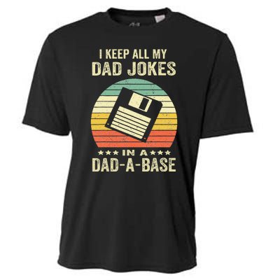 Dad Jokes In Dadabase Cooling Performance Crew T-Shirt