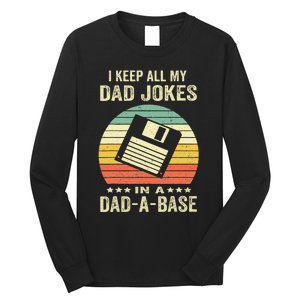 Dad Jokes In Dadabase Long Sleeve Shirt