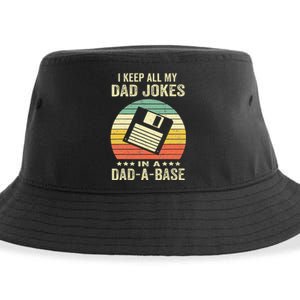 Dad Jokes In Dadabase Sustainable Bucket Hat