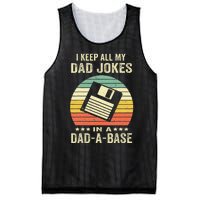 Dad Jokes In Dadabase Mesh Reversible Basketball Jersey Tank