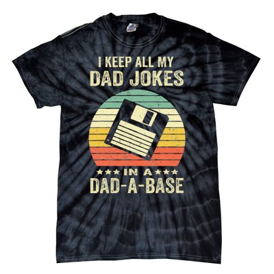 Dad Jokes In Dadabase Tie-Dye T-Shirt