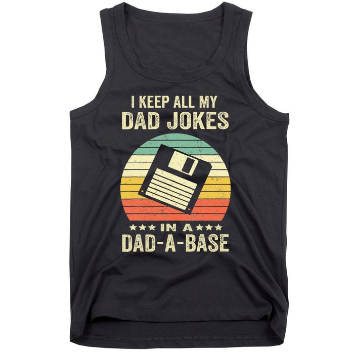 Dad Jokes In Dadabase Tank Top