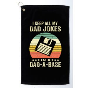 Dad Jokes In Dadabase Platinum Collection Golf Towel