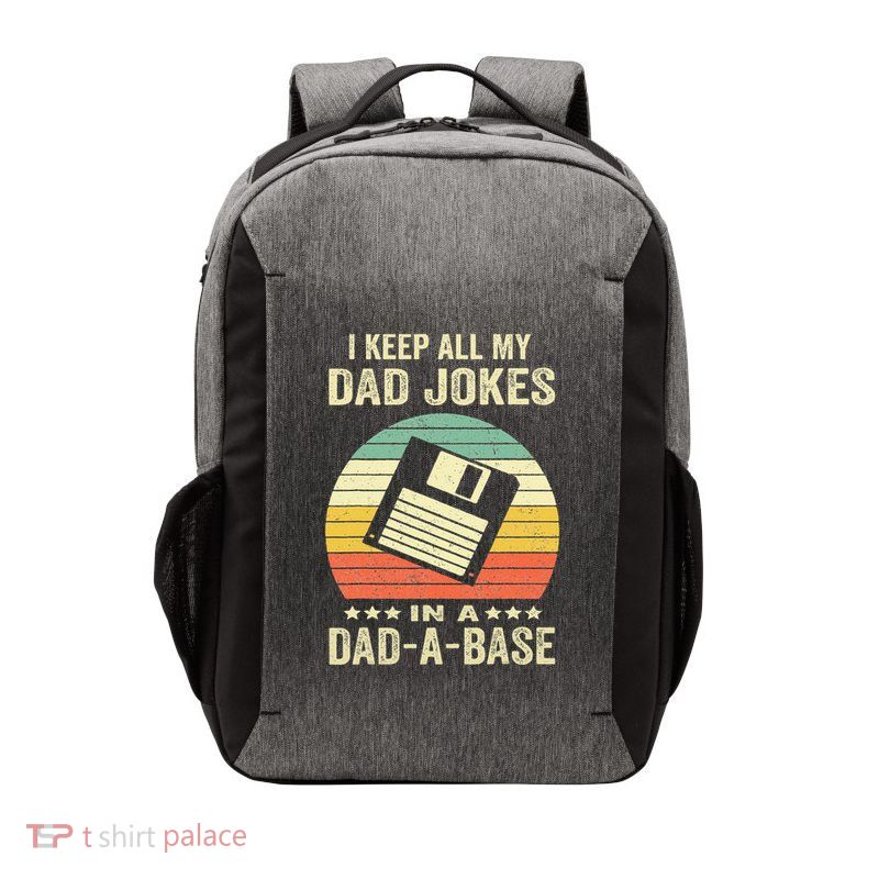 Dad Jokes In Dadabase Vector Backpack