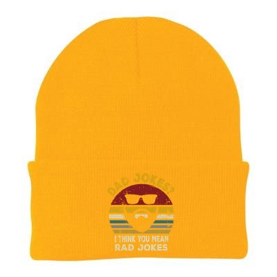 Dad Jokes I Think You Mean Rad Jokes Funny Dads Great Gift Knit Cap Winter Beanie