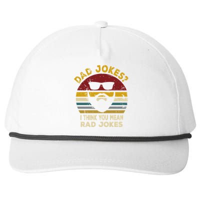 Dad Jokes I Think You Mean Rad Jokes Funny Dads Great Gift Snapback Five-Panel Rope Hat