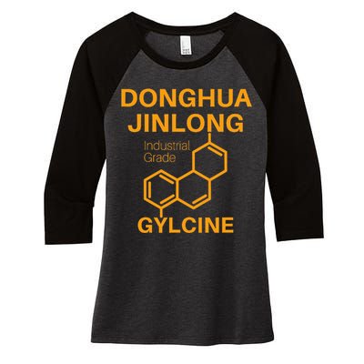 Donghua Jinlong Industrial Grade Glycine Women's Tri-Blend 3/4-Sleeve Raglan Shirt