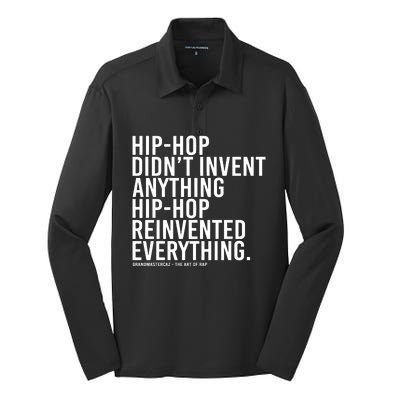 Dj Jazzy Jeff Hiphop Didnt Invent Anything Hiphop Silk Touch Performance Long Sleeve Polo