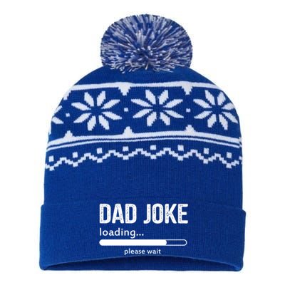 Dad Joke Loading Please Wait Cool Gift USA-Made Snowflake Beanie