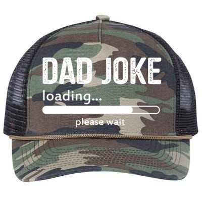 Dad Joke Loading Please Wait Cool Gift Retro Rope Trucker Hat Cap