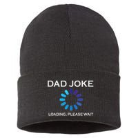 Dad Joke Loading Please Wait Funny Sustainable Knit Beanie