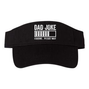 Dad Joke Loading Please Wait Fathers Day Valucap Bio-Washed Visor