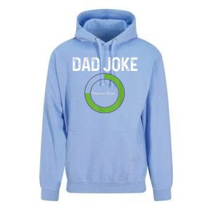 Dad Joke Loading Please Wait Fathers Day Funny Father Humor Gift Unisex Surf Hoodie