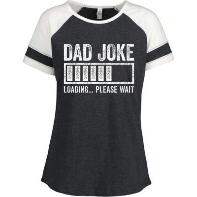 Dad Joke Loading Please Wait FatherS Day Enza Ladies Jersey Colorblock Tee