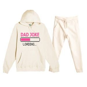 Dad Joke Loading Fathers Day For Daddy Premium Hooded Sweatsuit Set