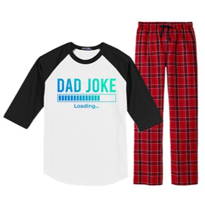 Dad Joke Loading Funny Dad Daddy Funny Gift Fathers Day Bad Pun Funny Gift Raglan Sleeve Pajama Set