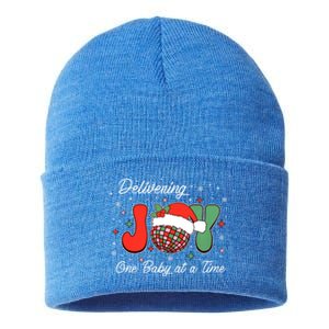 Delivering Joy Labor And Delivery Christmas L And D Nurse Gift Sustainable Knit Beanie