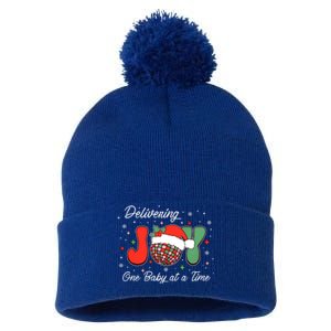 Delivering Joy Labor And Delivery Christmas L And D Nurse Gift Pom Pom 12in Knit Beanie