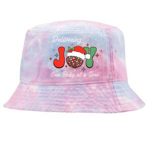 Delivering Joy Labor And Delivery Christmas L And D Nurse Gift Tie-Dyed Bucket Hat