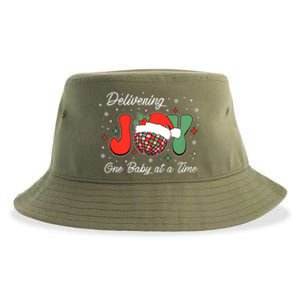 Delivering Joy Labor And Delivery Christmas L And D Nurse Gift Sustainable Bucket Hat