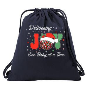 Delivering Joy Labor And Delivery Christmas L And D Nurse Gift Drawstring Bag