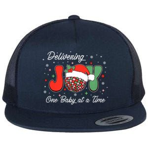 Delivering Joy Labor And Delivery Christmas L And D Nurse Gift Flat Bill Trucker Hat