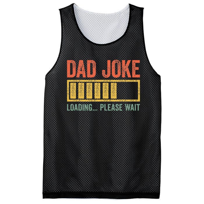 Dad Joke Loading Please Wait Father's Day Mesh Reversible Basketball Jersey Tank