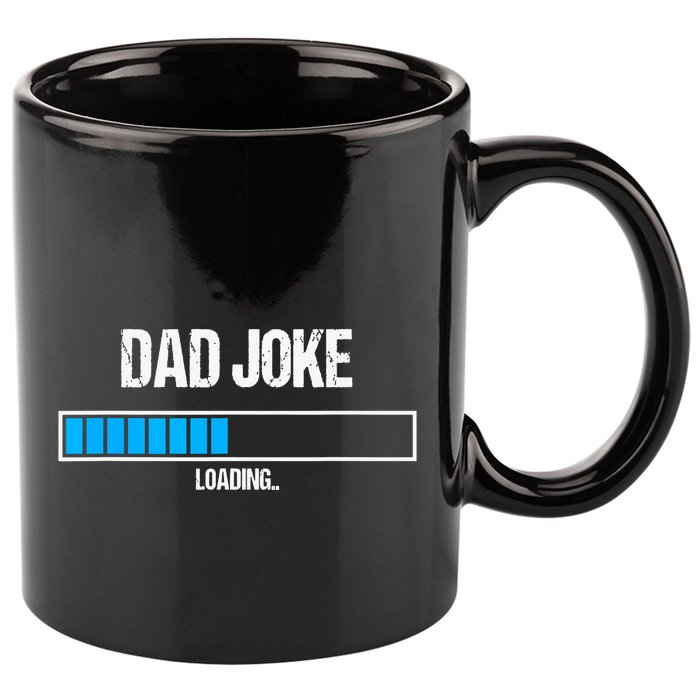 Dad Joke Loading Funny Fathers Day Humour Bad Pun Daddy Gift 11oz C Handle Ceramic Mug