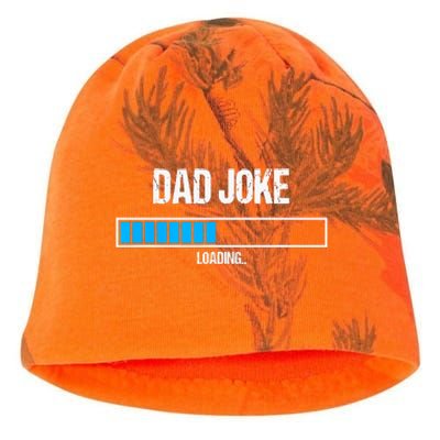 Dad Joke Loading Funny Fathers Day Humour Bad Pun Daddy Gift Kati - Camo Knit Beanie