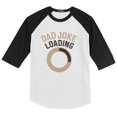 Dad Joke Loading Kids Colorblock Raglan Jersey