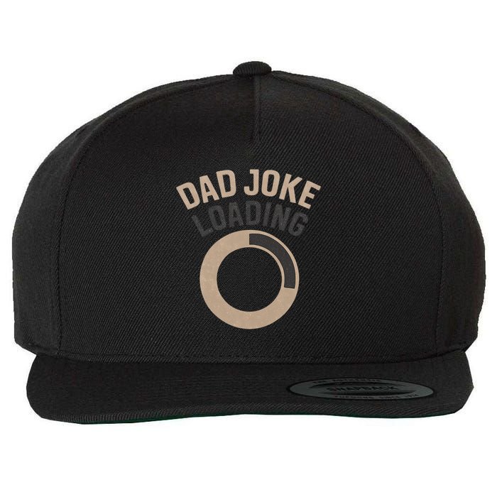 Dad Joke Loading Wool Snapback Cap