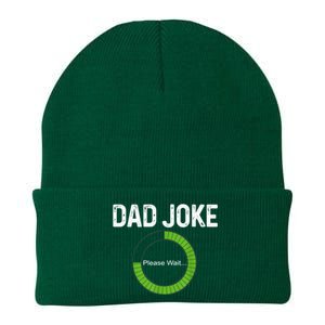 Dad Joke Loading Please Wait Fathers Day Funny Father Humor Gift Knit Cap Winter Beanie