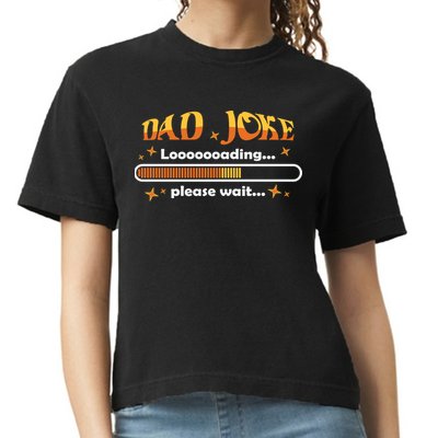 Dad Joke Loading Please Wait Funny Gift Comfort Colors Boxy T-Shirt
