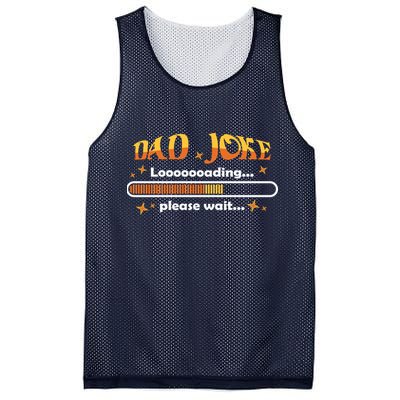 Dad Joke Loading Please Wait Funny Gift Mesh Reversible Basketball Jersey Tank