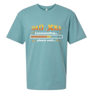Dad Joke Loading Please Wait Funny Gift Sueded Cloud Jersey T-Shirt